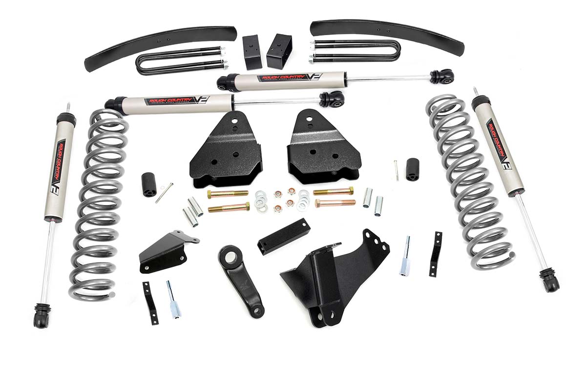 Ford F-250 Super Duty Suspension Lift Kit - Front - Rough Country - 6 Inch Lift Kit | Diesel | V2 - '05-'07